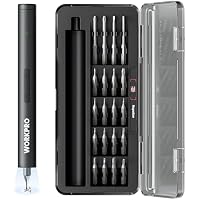 Workpro 20-in-1 Mini Electric Screwdriver Kit with Magnetizer and S2 Steel Bits