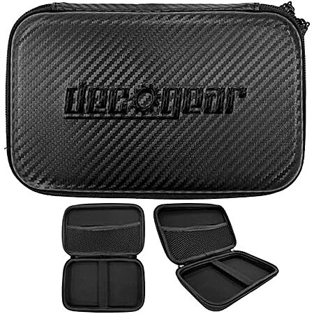 Deco Gear 7-Inch Hard EVA Case with Dual Zipper in Black